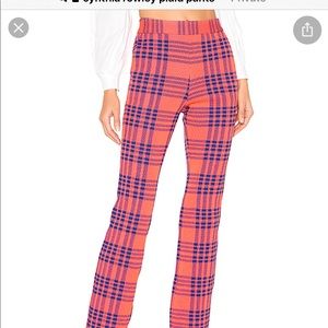 Cynthia Rowley plaid pants